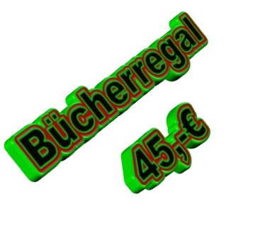 Bücherregal 45,-€